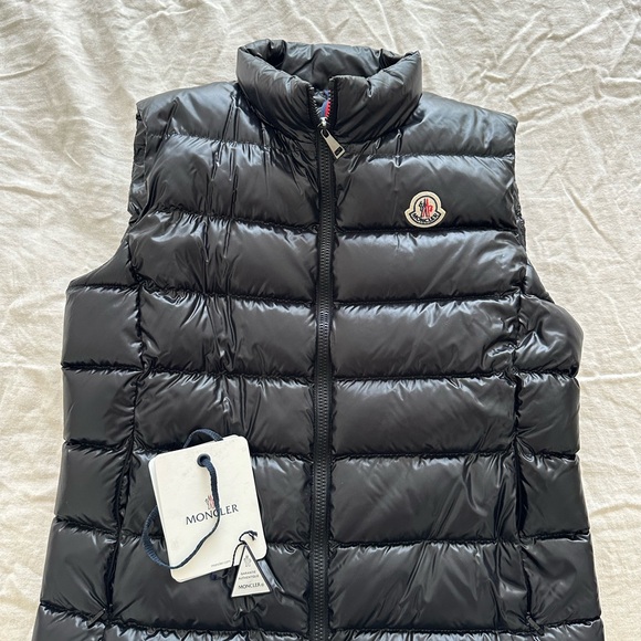 Moncler Jackets & Blazers - Moncler Grant Shiny Black Down Vest